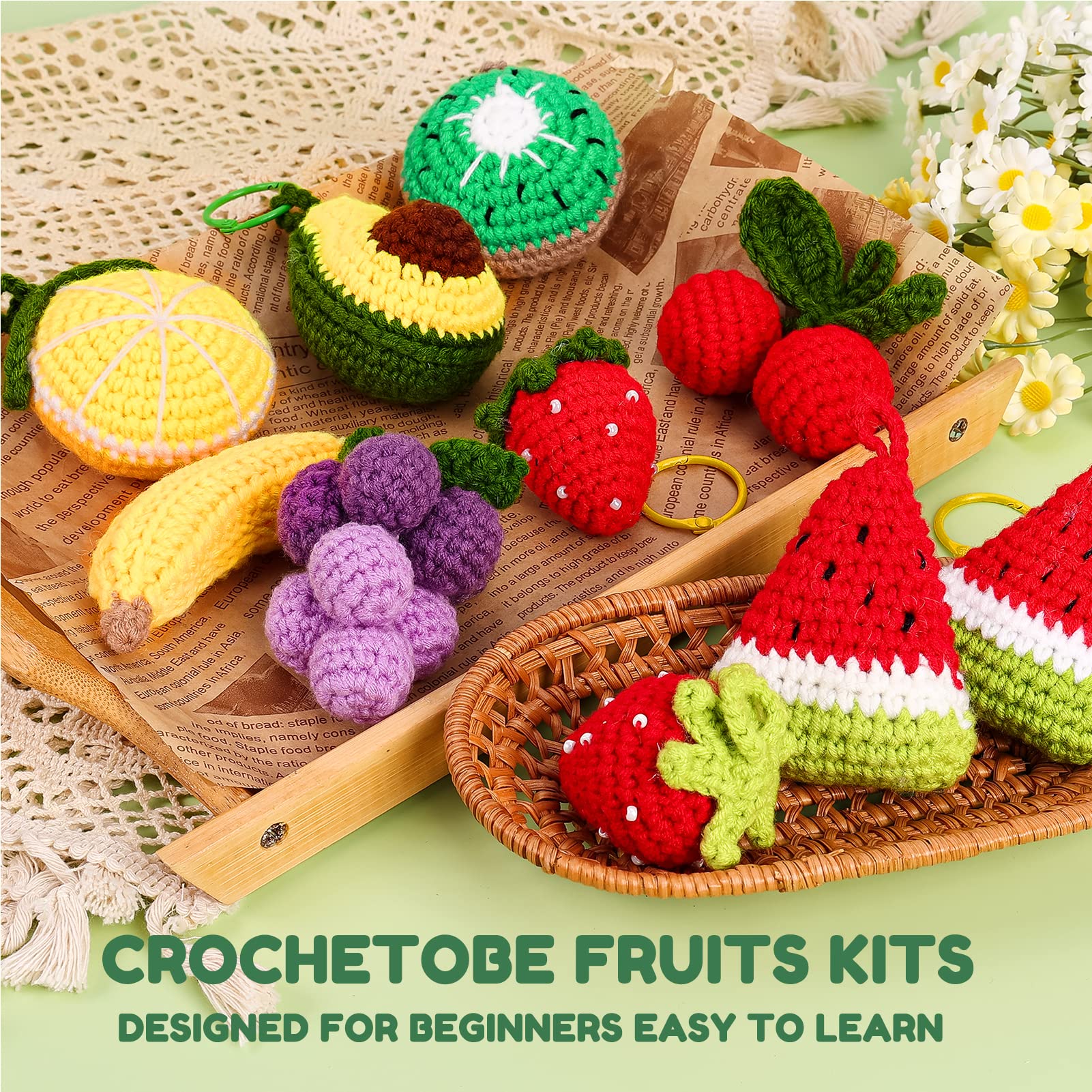 Amazon | Crochetobe 初心者かぎ針編みキット - あなただけの8個の